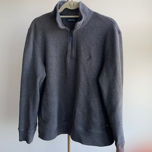 Nautica Grey Pullover For Men Large Size